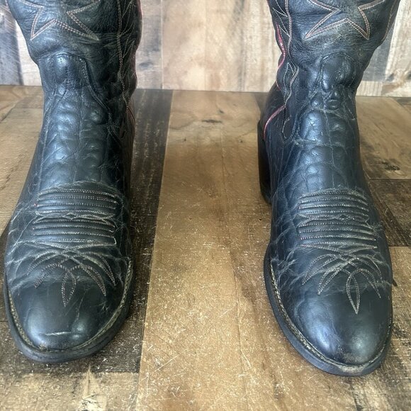 Panhandle Slim Vintage Buckaroo Tall Western Cowboy Boots Mens 9.5 D - Picture 10 of 12